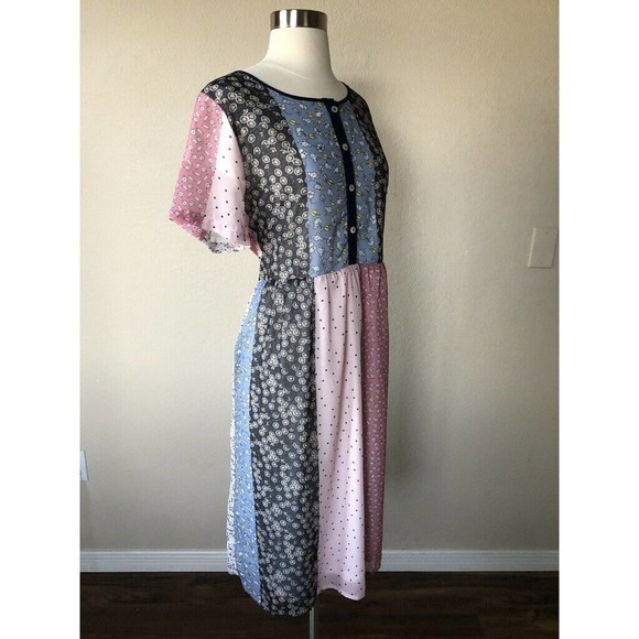 Polagram Floral Midi Dress Large - Picture 2 of 9